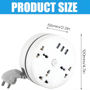 travel power strip with usb for hotel