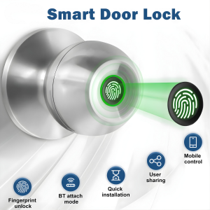 smart door lock front door installation