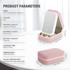 LED Makeup Mirror with 3 Adjustable Light Modes