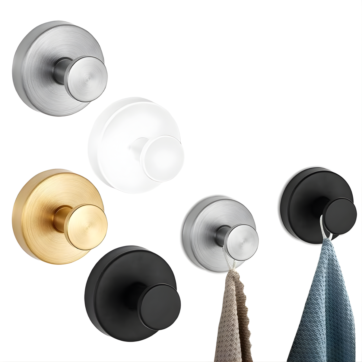 Suction Cup Towel Hook with Easy Installation Process