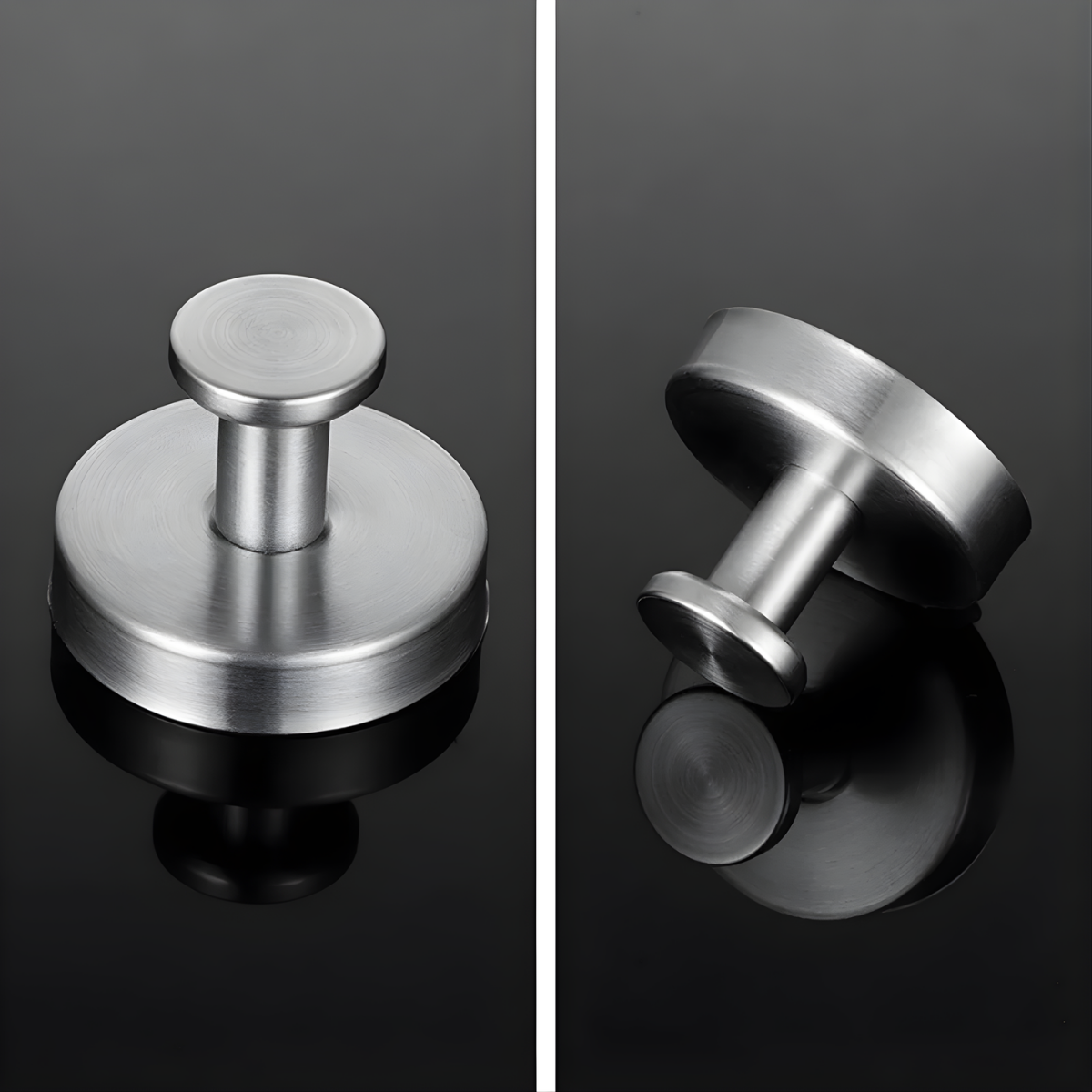 Suction Cup Towel Hook in Silver, Black, White, and Gold