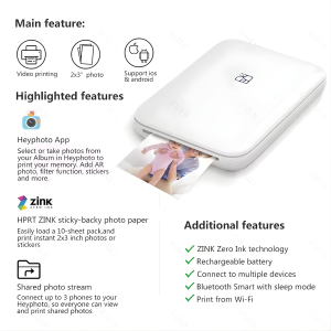 portable photo printer bluetooth