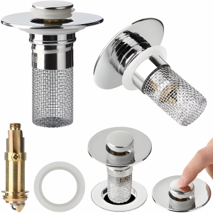 bathroom sink hair catcher stainless steel