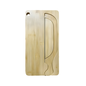 bread bow knife with wooden handle