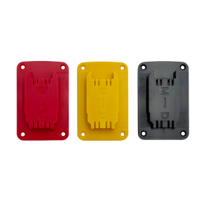 drill holder wall mount installed on garage wall