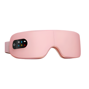 Relaxing with the eye care massager for stress relief and rejuvenation