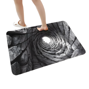 optical illusion rug 3D design