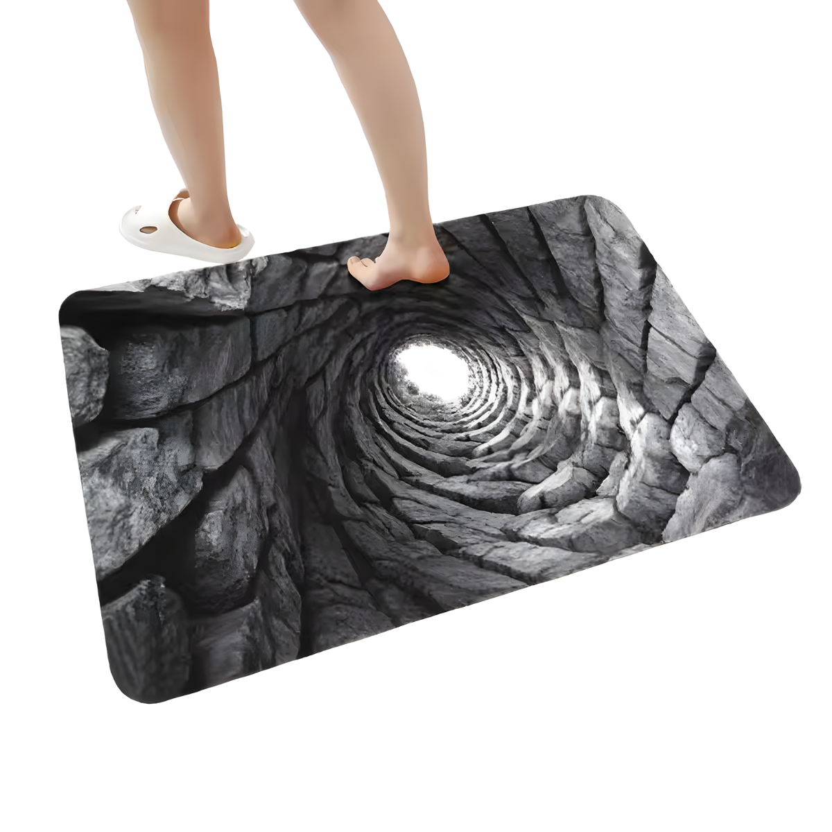 optical illusion rug 3D design