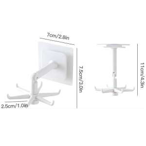 rotating wall hook bathroom