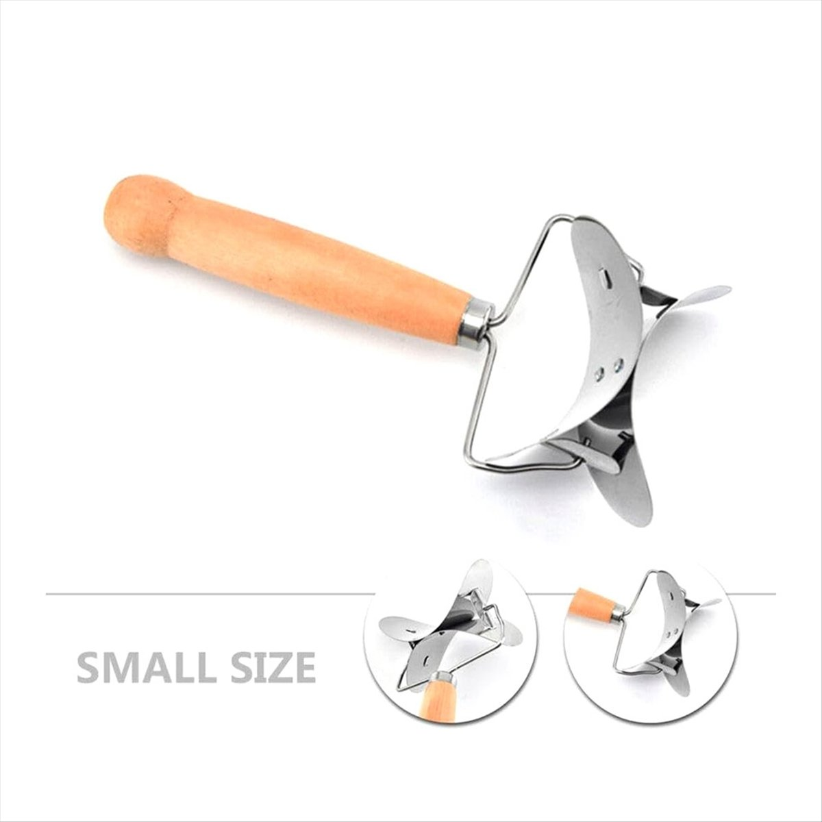 Easy-to-Use Dumpling Wrapper Maker with Wooden Handle