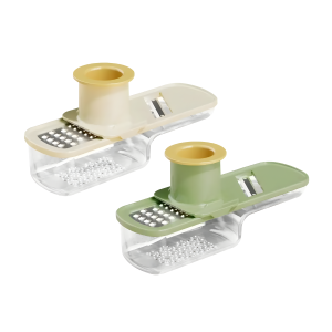 Ginger grater tool in beige color with storage case