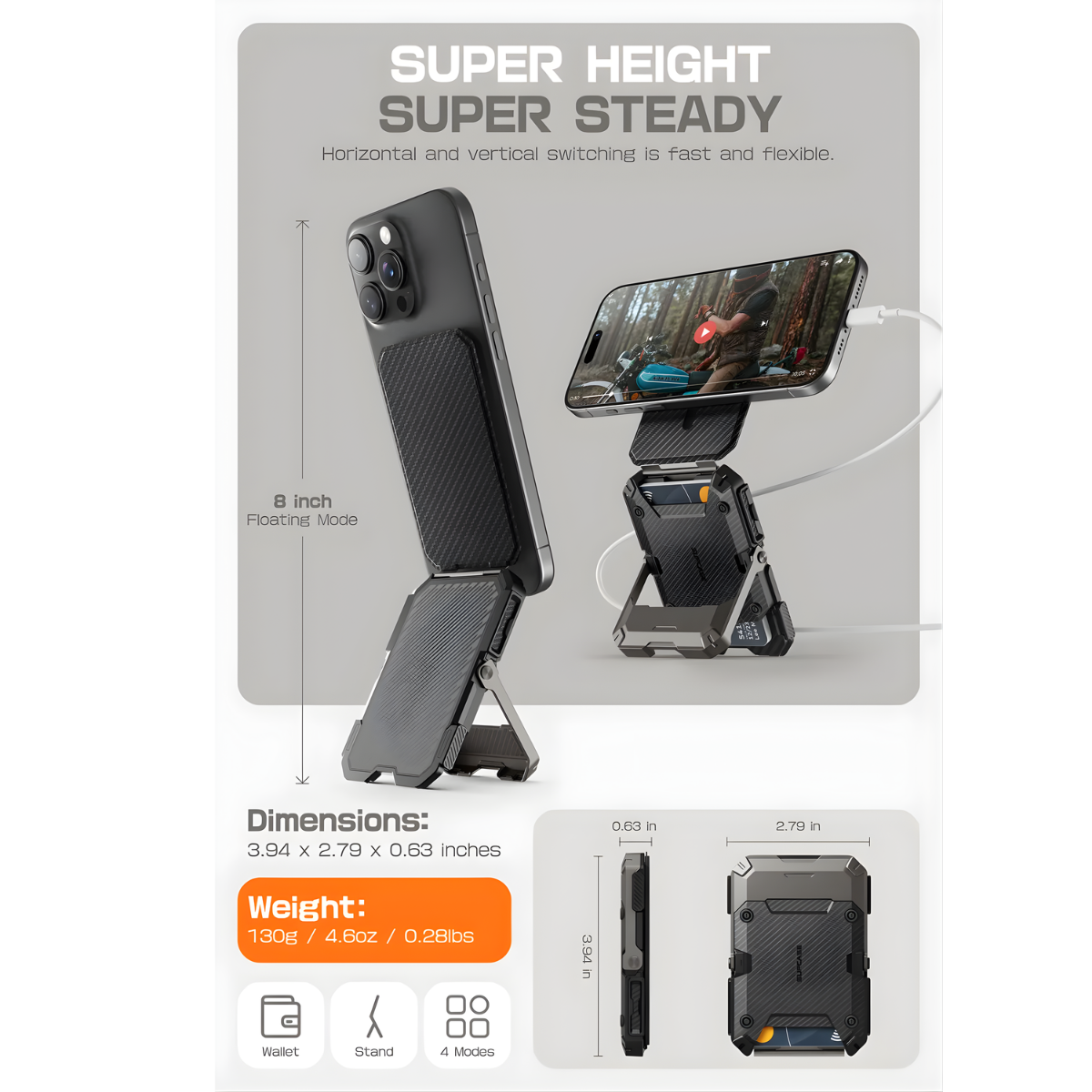 MagSafe Wallet Stand for iPhone 16/15/14/13/12