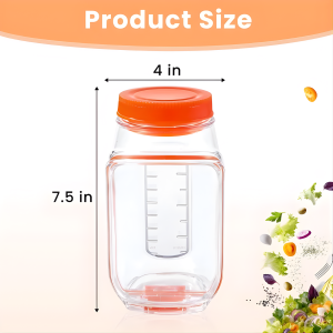 Salad Storage Container side opening lid