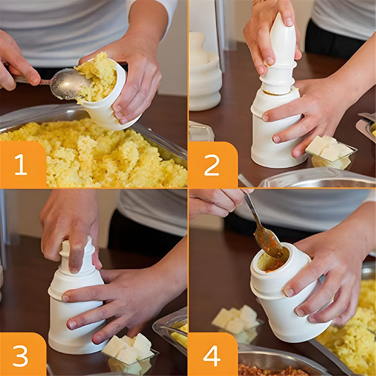 Easy-to-Use Rice Ball Maker Mold for Dumplings and Arancini