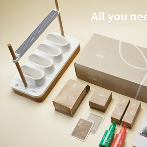 Hydroponic garden system in a modern kitchen