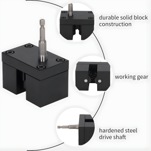 Duct crimper tool and drill for quick operation