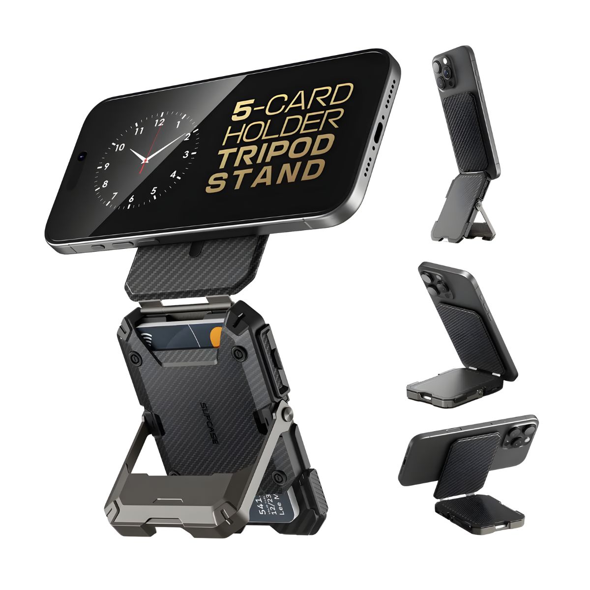 Sleek MagSafe Wallet Stand with Card Storage